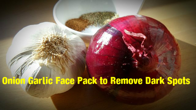 Onion garlic face pack