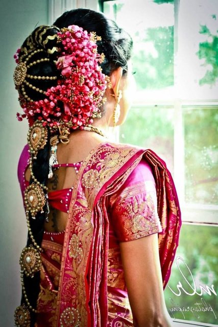 Braided Hairstyle for Indian Wedding