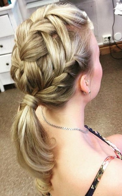 Multiple ponytail braid School Girl Hairstyle