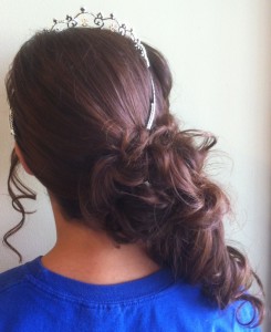 Curly Pony Hairstyle for Long Hair