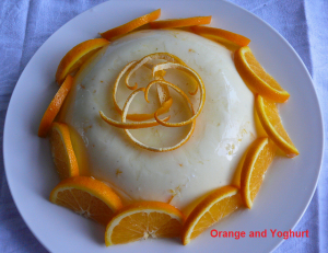 Orange juice and Yoghurt