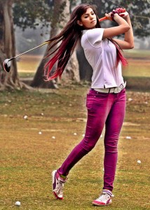 Glamorous Golfer - Sharmila Nicollet