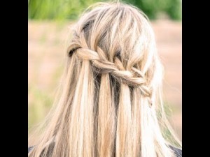 Waterfall Twist Wedding Hairstyles for Long Hair