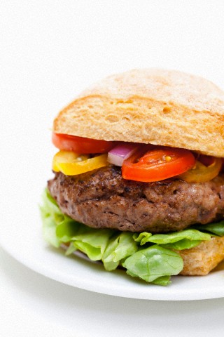 hamburger with beef