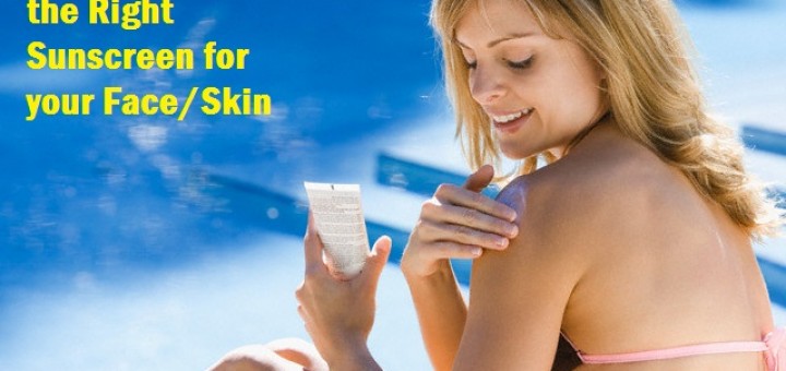 right sunscreen for skin