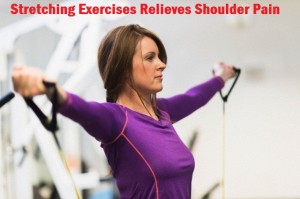 Stretching relieves shoulder pain