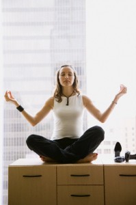 yoga exercises in office