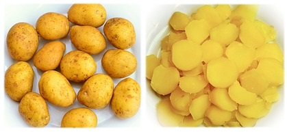 grated potatoes for eye bags
