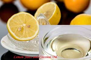 lemon juice and coconut oil