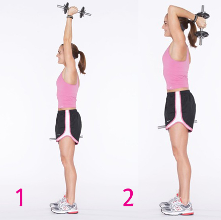 Overhead Triceps Extension Exercise