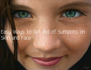 Sunspots on Skin Face Tips