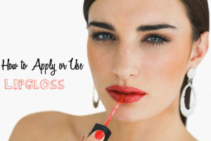 How Apply Lip gloss