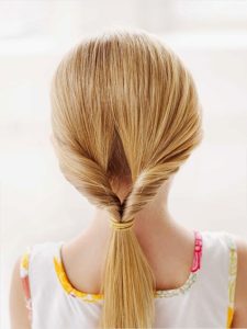 2 Twisted back ponytail