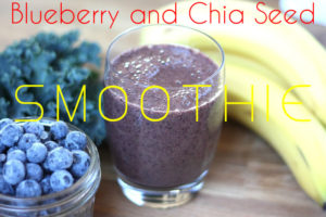 Blueberry and Chia Seed Smoothie