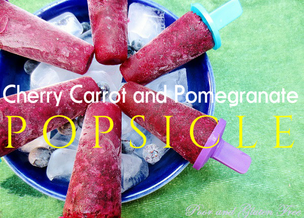Cherry Carrot Pomegranate Popsicle