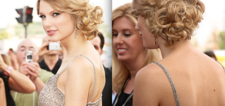 Curly Side Bun Taylor Swift