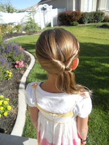 Flip tail School Girl Hairstyle