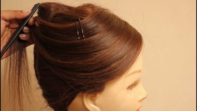 French knot or twist hairstyle