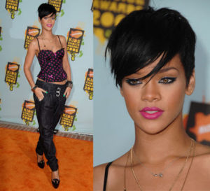 Layered Crop Hairstyle Rihanna