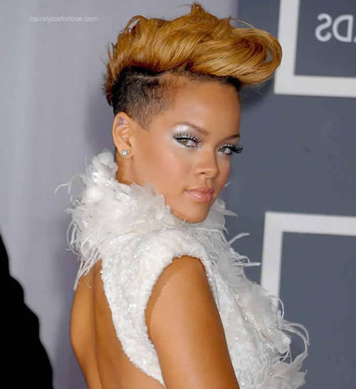 Rihanna Faux hawks Hairstyle