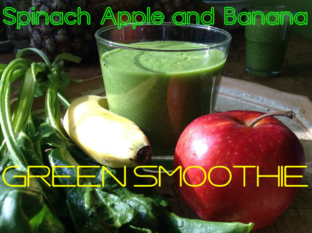 Spinach Apple Banana Green Smoothie