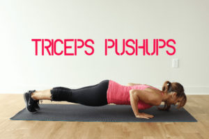 Triceps Pushups Exercise