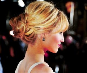 Wavy Chignon Hairstyle for Long Hair