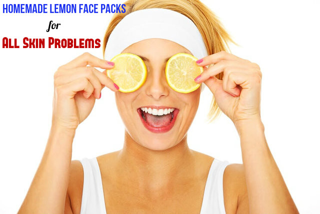 Homemade Lemon Face Packs