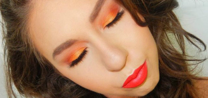 Orange Eye Makeup