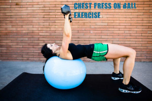 Chest press on ball