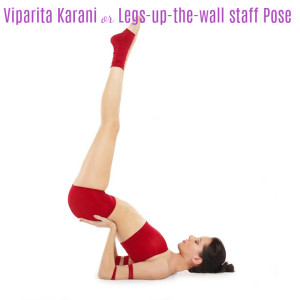 Viparita Karani Legs-up-the-wall staff pose