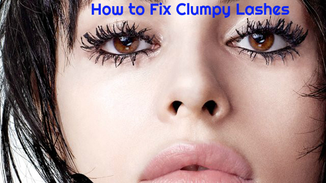 Clumpy Lashes Fix