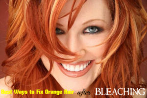 Orange Hair after Bleaching