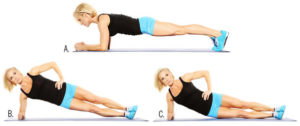 Rolling plank exercise